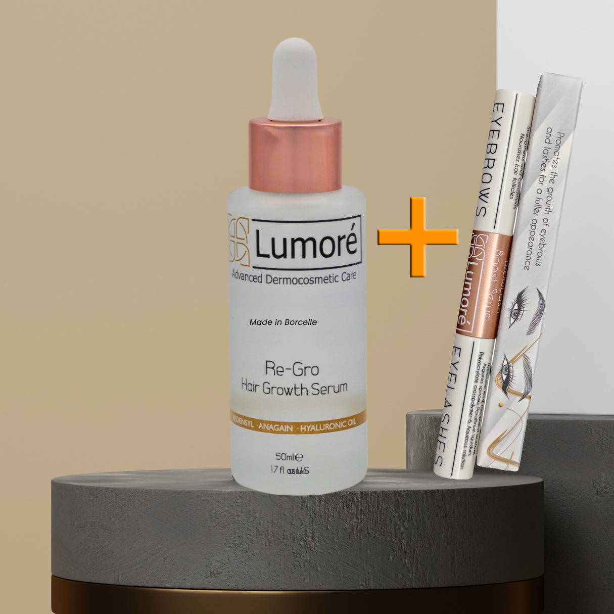 Lumoré Hair & BrowLash Growth Combo – Transform Your Hair, Brows, and Lashes Naturally